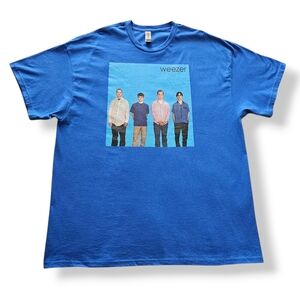 Weezer The Blue Album Graphic Short Sleeve Band Tee Size 2XL